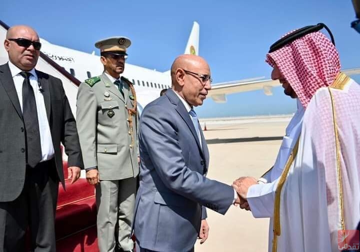 Ghazouani arrive au Qatar pour participer à un Sommet international