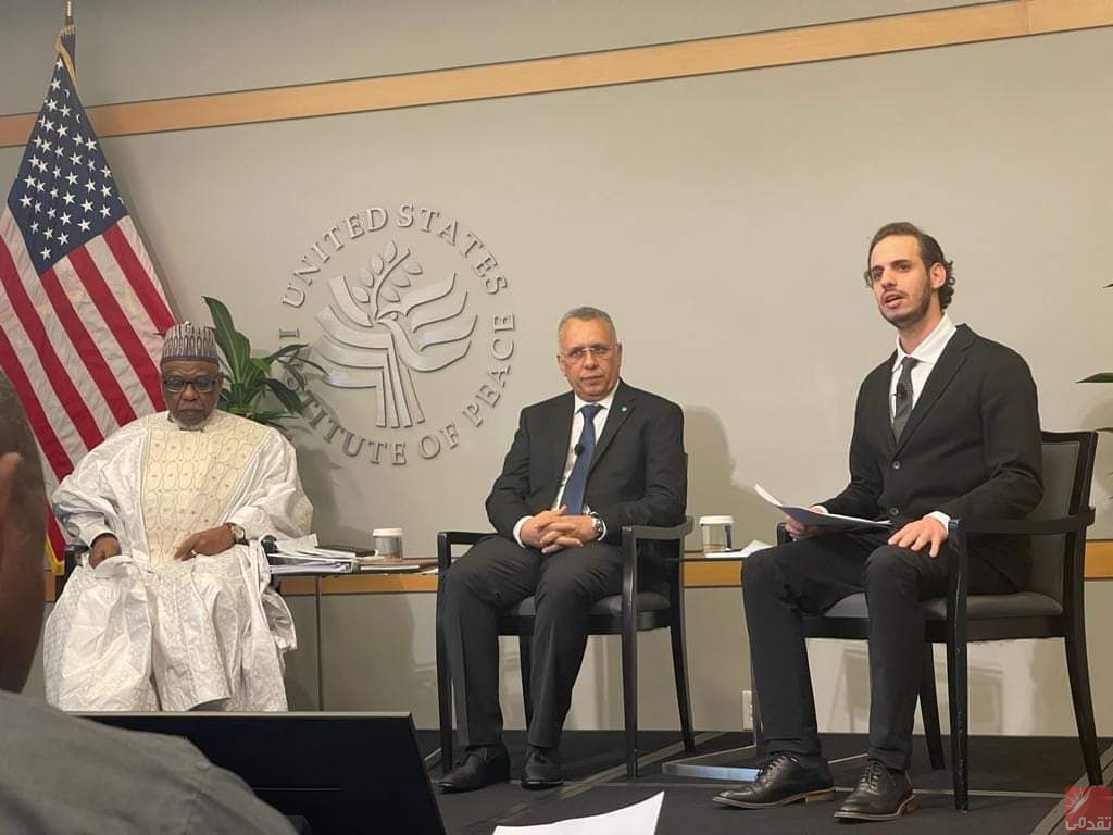 Ould Bouhoubeiny donne une conférence à l’American Institute of Peace