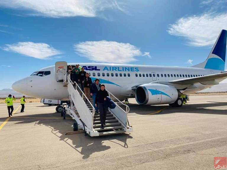 Arrivée à l’aéroport d’Atar de 129 touristes français