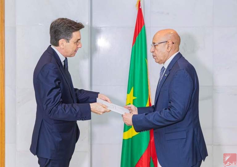 Ghazouani reçoit les lettres de créance du nouvel ambassadeur du Portugal