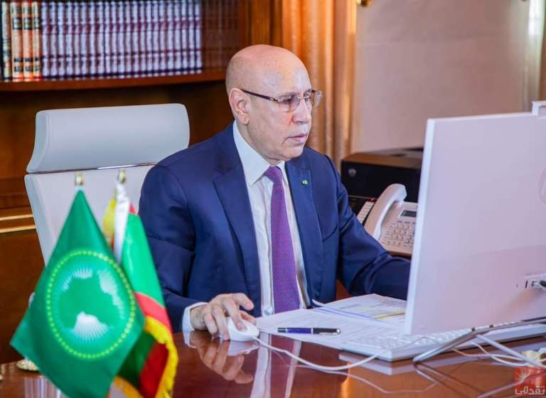 Ghazouani préside la réunion de la présidence de l’Union Africaine