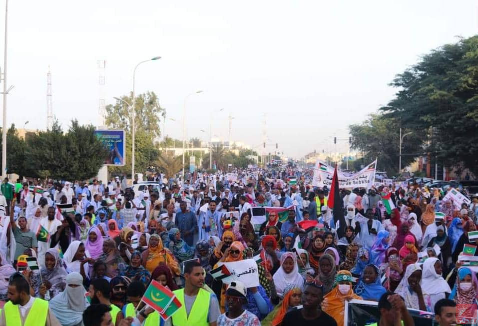 Marche à Nouakchott en solidarité avec Gaza