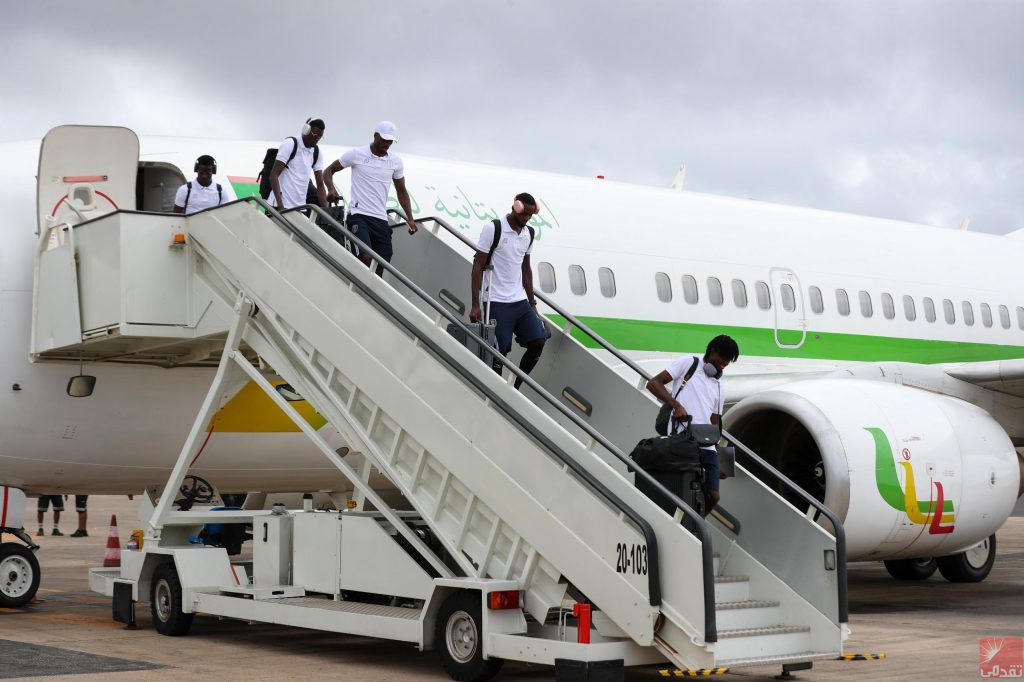 Les Mourabitounes arrivent à Praia en préparation du match contre le Cabo Verde