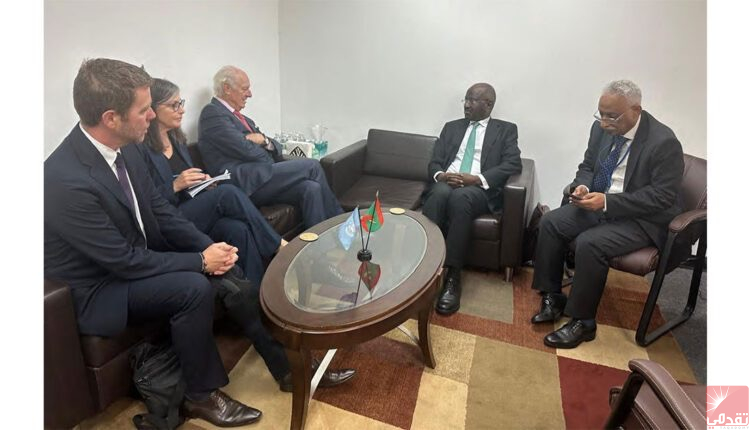 Merzoug rencontre De Mistura à New York