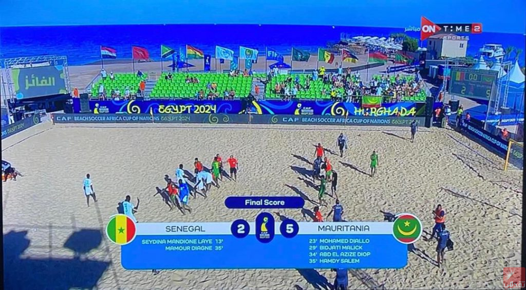 L’équipe mauritanienne de beach soccer terrasse le Sénégal