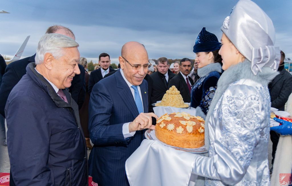 Ghazouani accueilli à Kazan, avec du chak-chak