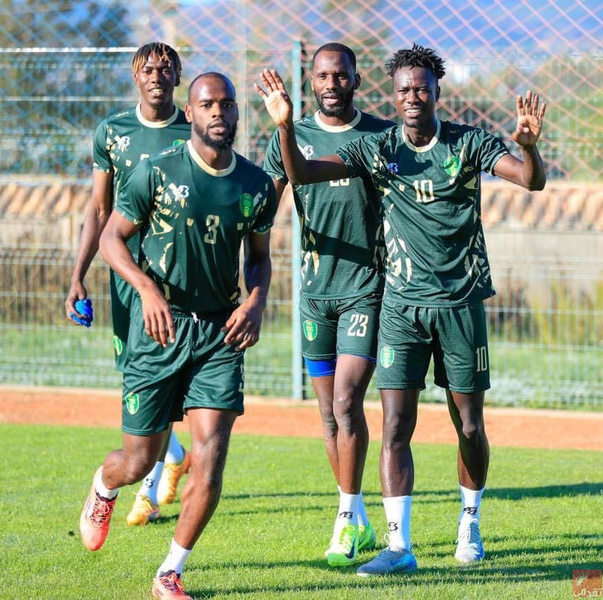 Les Mourabitounes au complet avant le match contre le Botswana