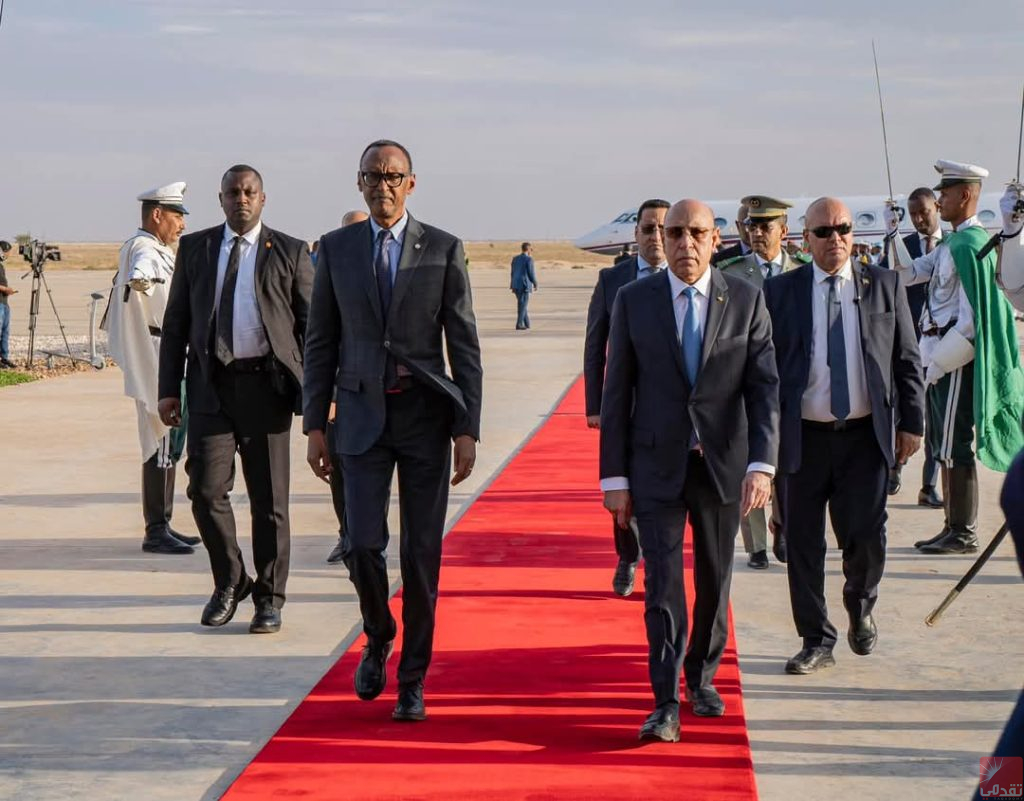 Paul Kagame en visite en Mauritanie