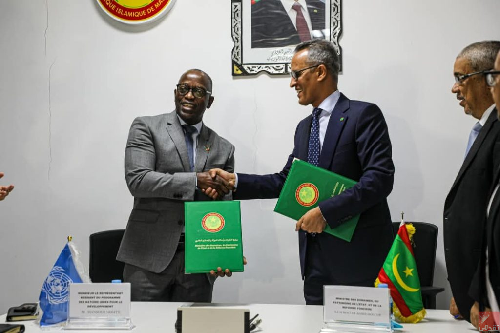 Signature d’un mémorandum d’entente entre le PNUD et le ministère des Domaines