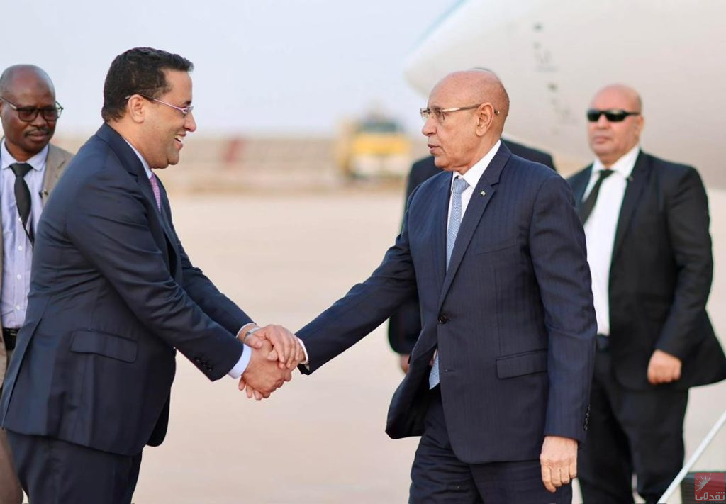 Ould Ghazouani rentre d’Abidjan après sa participation au Forum des dirigeants d’entreprises