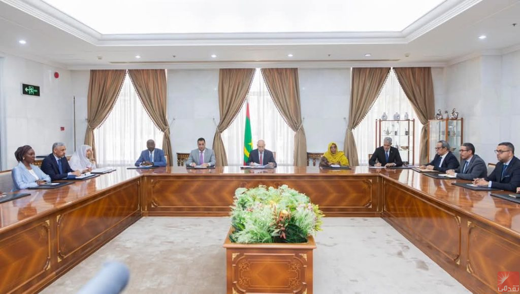 Ghazouani rencontre l’équipe de campagne de Ould Tah pour la présidence de la Banque africaine de développement