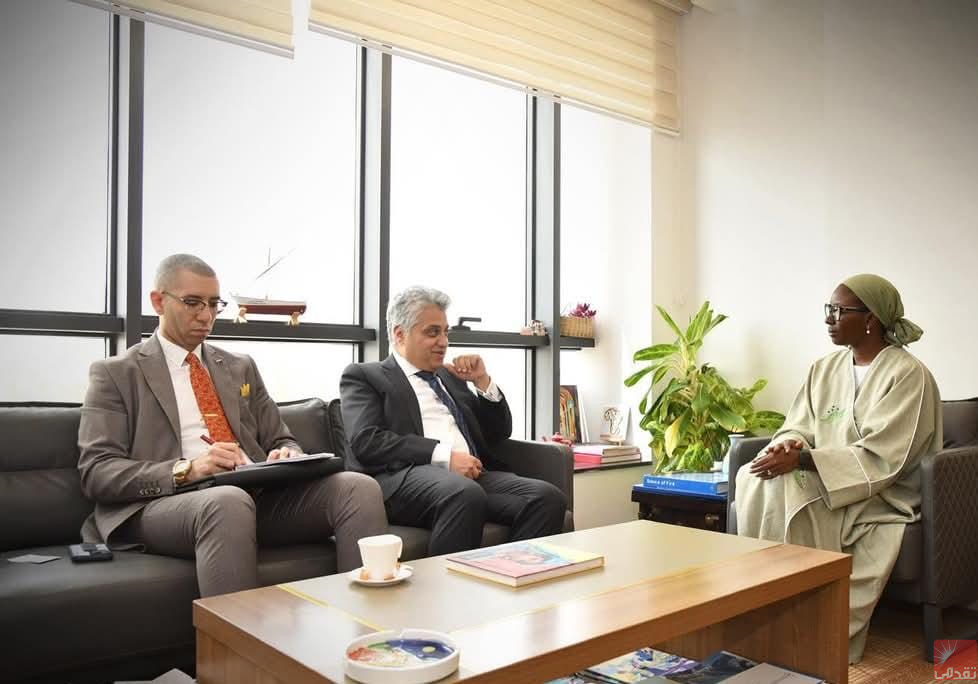 En préparation de la tenue de la commission mixte, des discussions ont eu lieu entre la directrice de l’APIM et l’ambassadeur d’Égypte