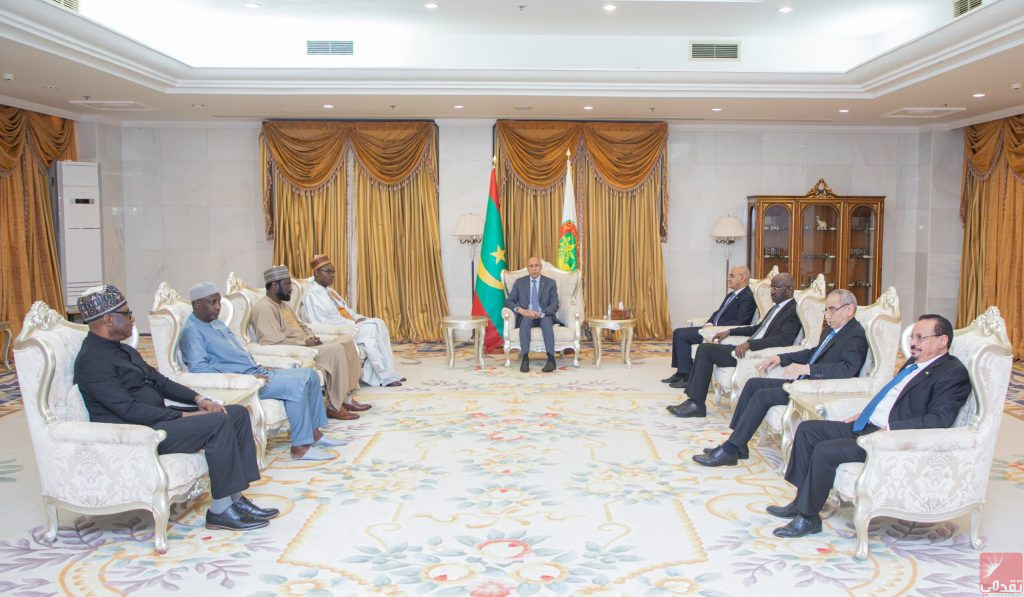 Ghazouani reçoit une haute délégation gouvernementale de Gambie