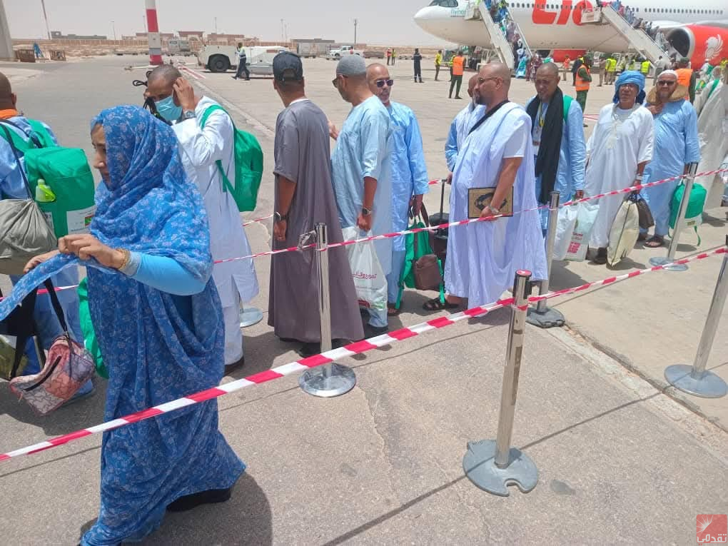 Arrivée du quatrième groupe de pèlerins mauritaniens à l’aéroport international de Nouakchott